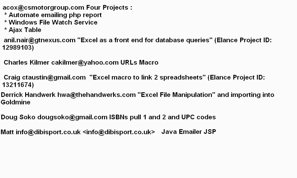 references of work done by sel2in